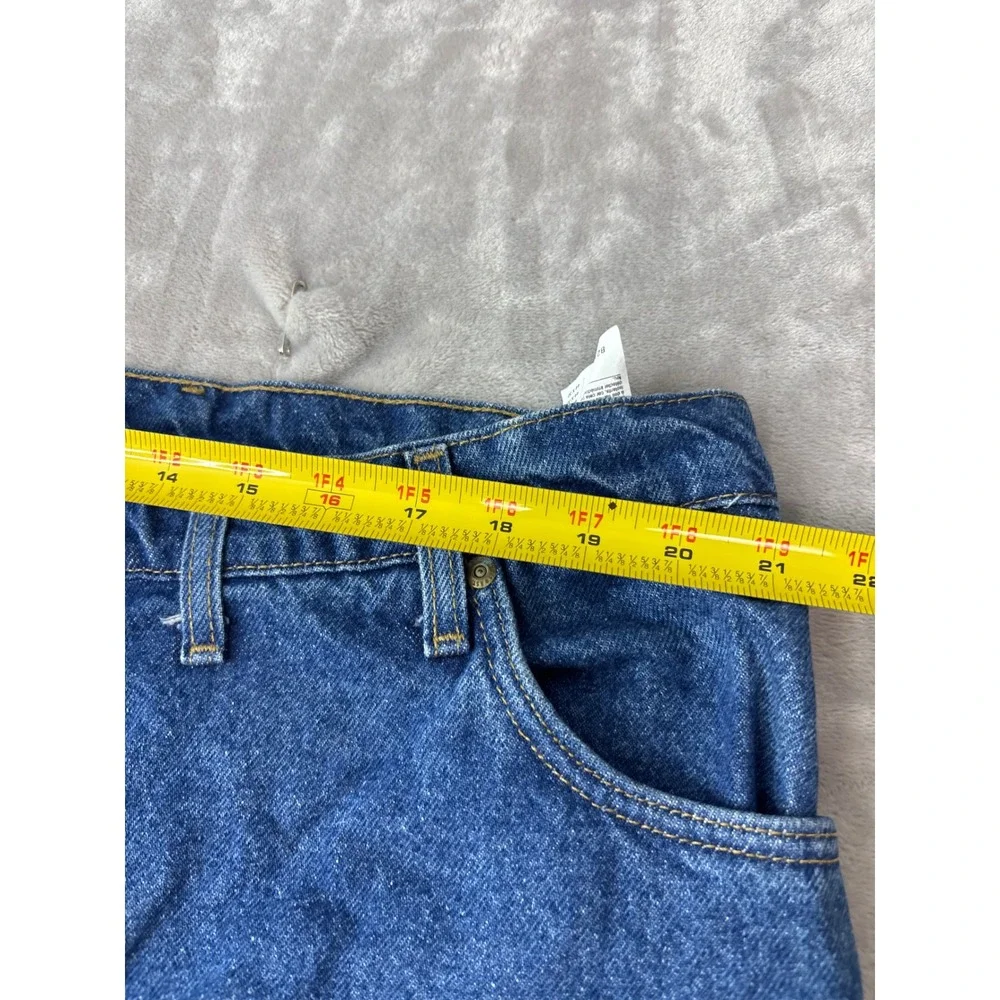 Carhartt B21DST Relaxed Fit Flannel Lined Jeans Dark Stone Blue Mens 44x32 Denim